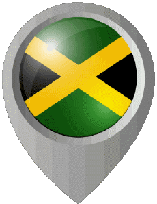 Drapeaux Amériques Jamaïque Epingle de Localisation 