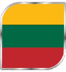 Bandiere Europa Lituania Quadrato 