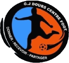 Sports FootBall Club France Logo Bourgogne - Franche-Comté 25 - Doubs GJ Doubs Centre Foot 