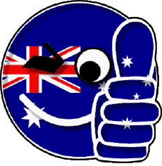 Banderas Oceanía Australia Smiley - OK 