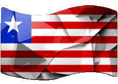Drapeaux Afrique Libéria Rectangle 