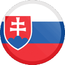 Drapeaux Europe Slovaquie Rond 