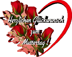 Mensajes Alemán Herzlichen Glückwunsch zum Muttertag 007 