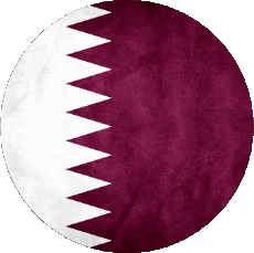 Bandiere Asia Qatar Tondo 