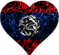 Drapeaux Asie Laos Coeur 
