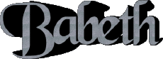 Vorname WEIBLICH - Frankreich B Babeth 