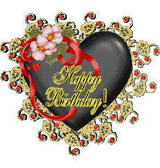 Messagi Inglese Happy Birthday Heart 004 