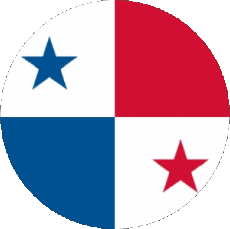 Drapeaux Amériques Panama Rond 