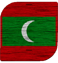 Flags Asia Maldives Square 