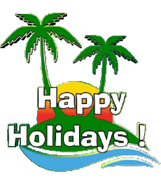 Messages Anglais Happy Holidays Fond Transparent 01 