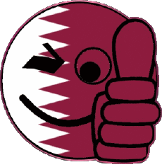 Drapeaux Asie Qatar Smiley - OK 