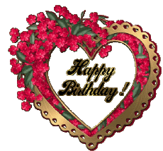 Messages English Happy Birthday Heart 003 