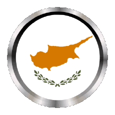 Bandiere Europa Cipro Rotondo - Anelli 