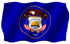 Banderas América U.S.A - Estados Utah Ondulación 