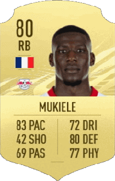 Multi Media Video Games F I F A - Card Players France Nordi Mukiele 