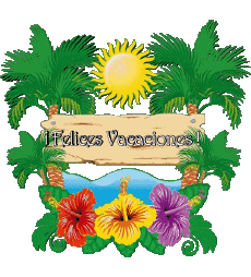 Mensajes Español Felices Vacaciones Fondo transparente 24 