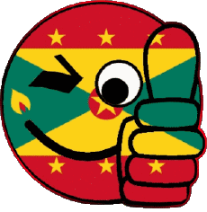 Bandiere America Isole Grenada Faccina - OK 