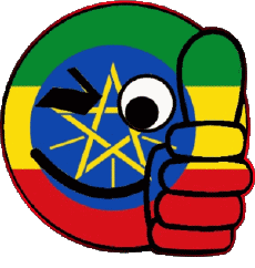 Flags Africa Ethiopia Smiley - OK 