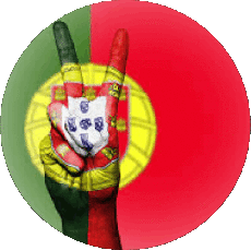 Fahnen Europa Portugal Runde 