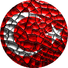 Flags Asia Turkey Round 