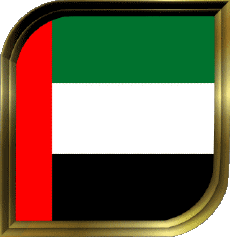 Drapeaux Asie Emirats Arabes Unis Carré 