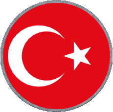 Fahnen Asien Türkei Runde 