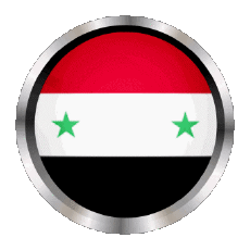 Fahnen Asien Syrien Rund - Ringe 