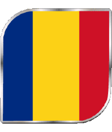 Flags Europe Romania Square 