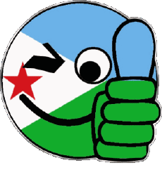 Banderas África Djibouti Smiley - OK 