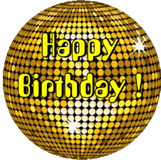Nachrichten Englisch Happy Birthday Abstract - Geometric Transparenter Hintergrund 013 
