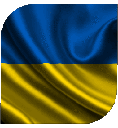 Flags Europe Ukraine Square 