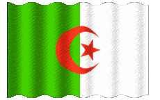 Drapeaux Afrique Algérie Ondulation 