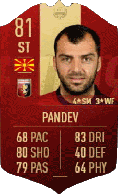 Multi Média Jeux Vidéo F I F A - Joueurs Cartes Macédoine Goran Pandev 