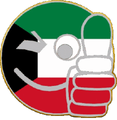 Bandiere Asia Kuwait Faccina - OK 