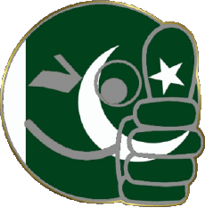 Fahnen Asien Pakistan Smiley - OK 