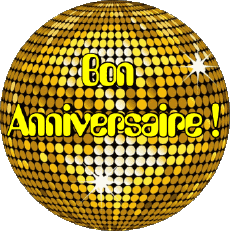 Messagi Francese Bon Anniversaire Abstrait - Géométrique Sfondo trasparente 013 