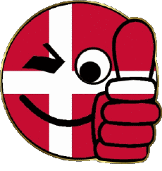 Flags Europe Denmark Smiley-01 