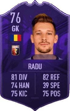 Multimedia Vídeo Juegos F I F A - Jugadores  cartas Rumania Ionut Andrei Radu 