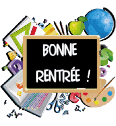 Messages Français Bonne Rentrée Fond Transparent 012 