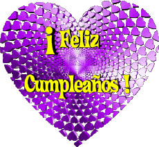 Messages Espagnol Feliz Cumpleaños Corazón 008 