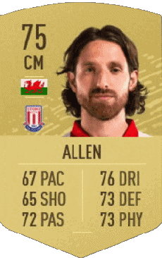 Multimedia Videospiele F I F A - Karten Spieler Wales Joe Allen 