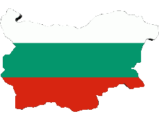 Bandiere Europa Bulgaria Carta Geografica 