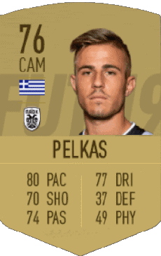 Multi Média Jeux Vidéo F I F A - Joueurs Cartes Grèce Dimitrios Pelkas 