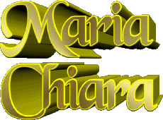 First Names FEMININE - Italy M Composed Maria Chiara 