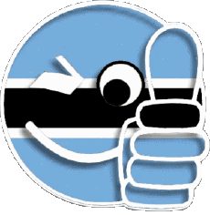 Drapeaux Afrique Botswana Smiley - OK 