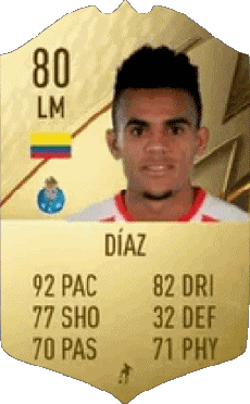 Multimedia Vídeo Juegos F I F A - Jugadores  cartas Colombia Luis Díaz 