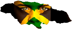Flags America Jamaica Map 