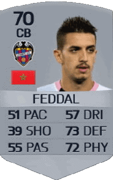 Multimedia Vídeo Juegos F I F A - Jugadores  cartas Marruecos Zouhair Feddal 