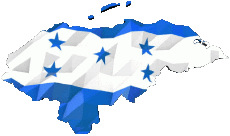 Drapeaux Amériques Honduras Carte 