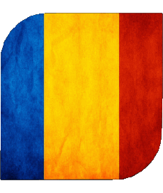 Drapeaux Europe Roumanie Carré 